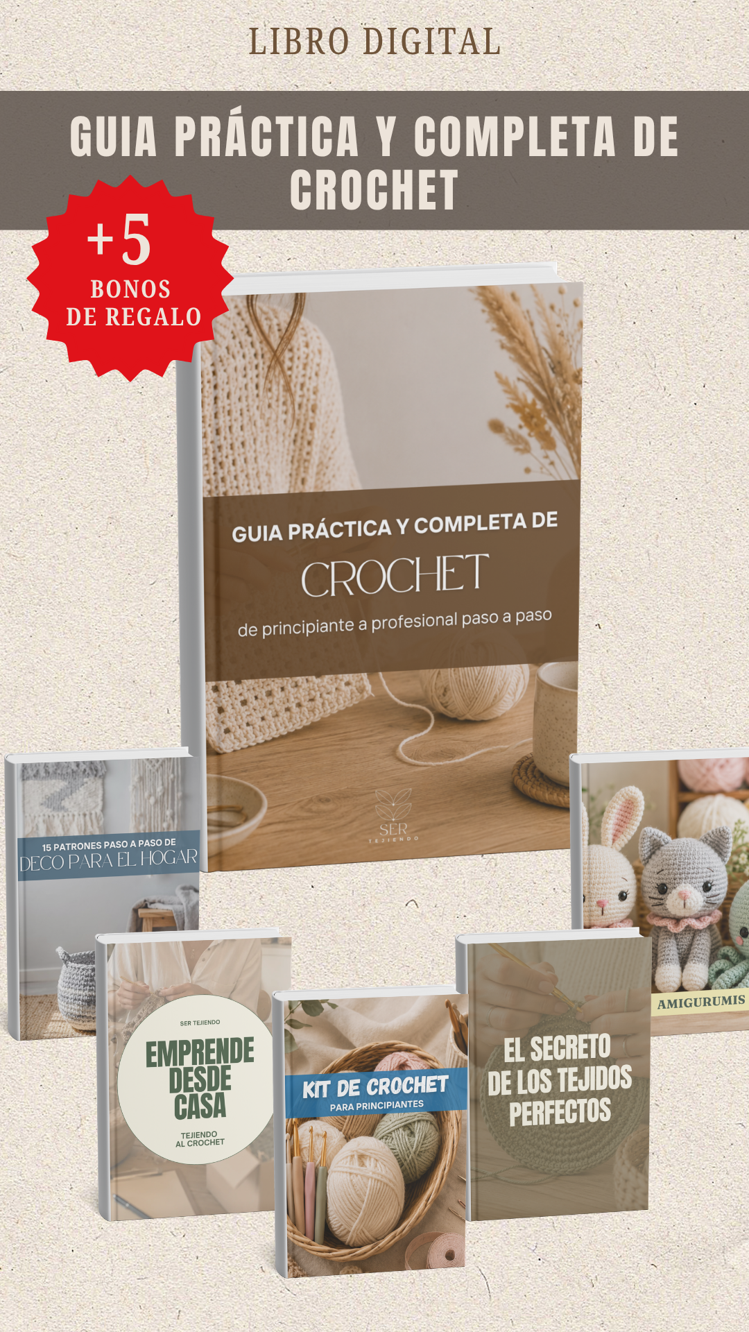 EBOOK: Guia practica y completa de crochet : de principiante a profesional paso a paso
